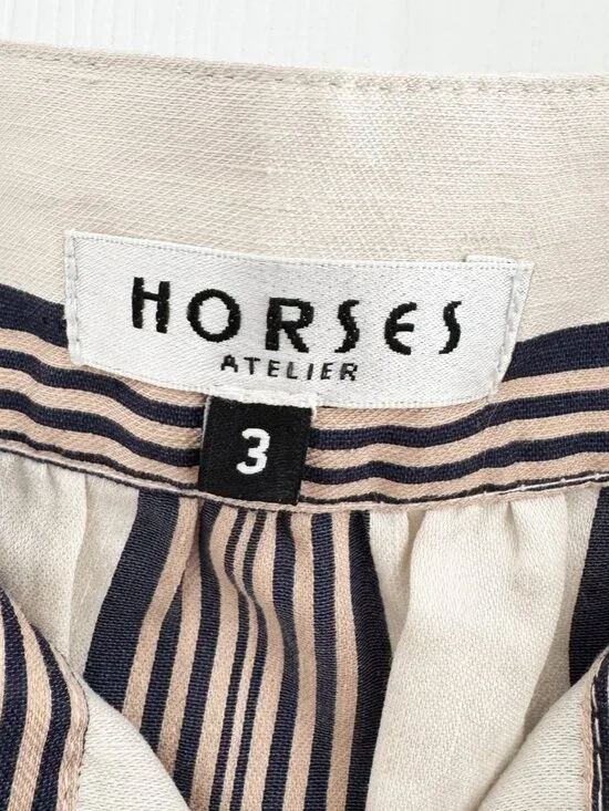 Horses Atelier "Blouson" Striped Maxi Dress in Soleil, size "3" (fits like Small - Picture 5 of 12